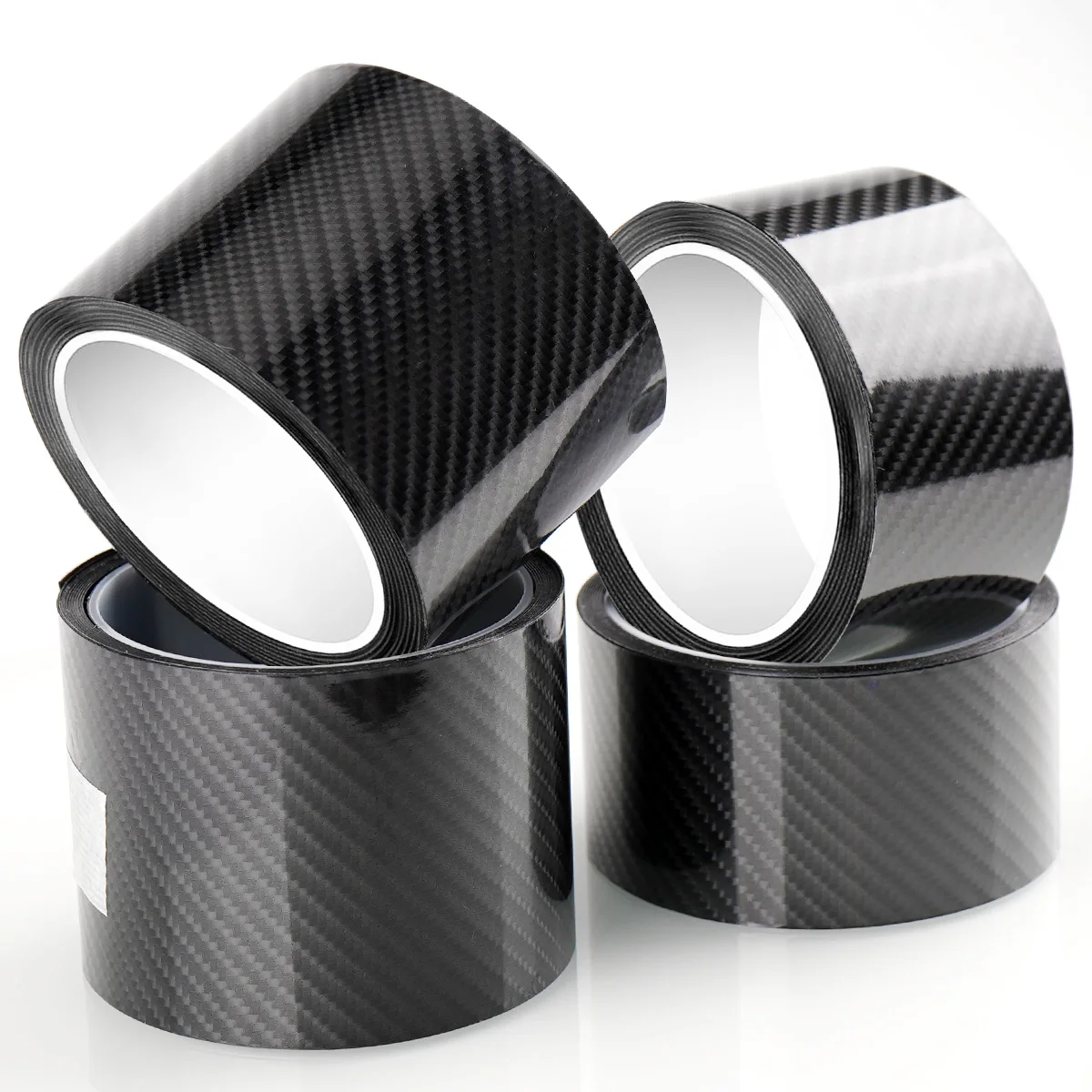 탄소 섬유 스티커 자동차 도어 씰 보호 필름 자동 도어 씰 가장자리 사이드 미러 B 필러 용 방수 스크래치 테이프