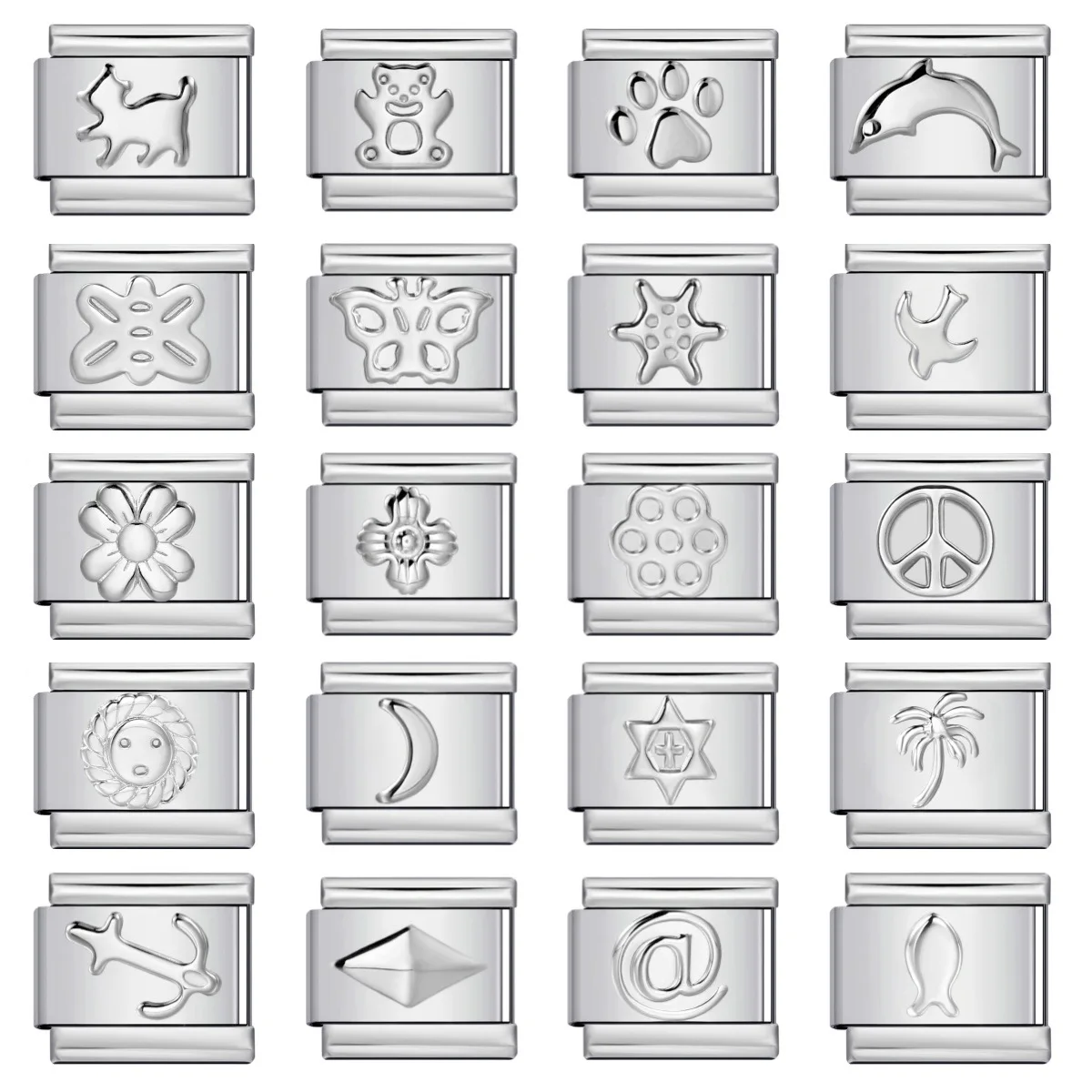 2025 새로운 제기 실버 패턴 모듈 형 이탈리아어 매력 링크 맞는 9mm 팔찌 스테인레스 스틸 여성을 만들기 title=2025 새로운 제기 실버 패턴 모듈 형 이탈리아어 매력 링크 맞는 9mm 팔찌 스테인레스 스틸 여성을 만들기 