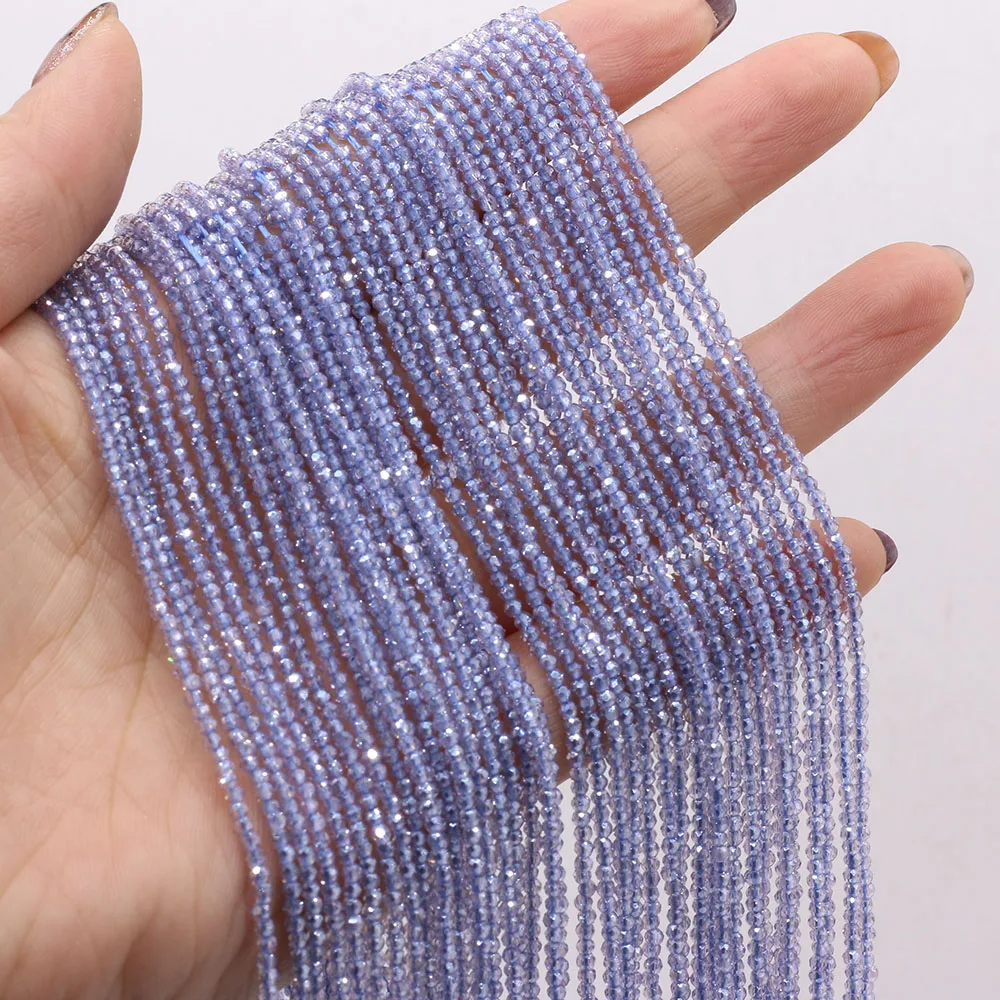 2mm 3mm 천연 돌 구슬 믹스 컬러면 처리 된 라운드 느슨한 스페이서 비즈 보석 만들기 DIY 여성 팔찌 목걸이 액세서리