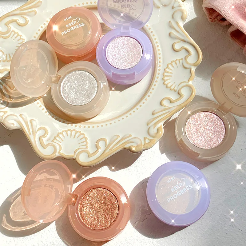 다이아몬드 글리터 모노크롬 아이 섀도우 팔레트 변색 아이 섀도우 하이 라이터 스팽글 방수 지속 아이 메이크업 안료