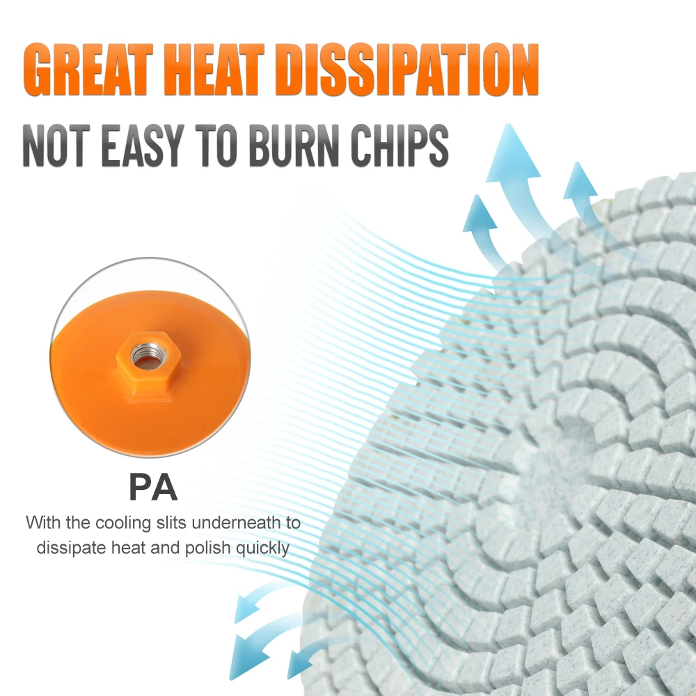 세라믹 타일 트리밍 연마 디스크 M14 앵글 그라인더 건식 연마 대리석 도자기 화강암 모따기 연삭 가장자리 125mm