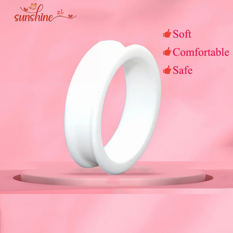 3-38mm 중공 의료용 실리콘 유연한 이중 플레어 육체 귀 터널 플러그 Phimosis 스트레치 링 게이지 확장기 들것 남자