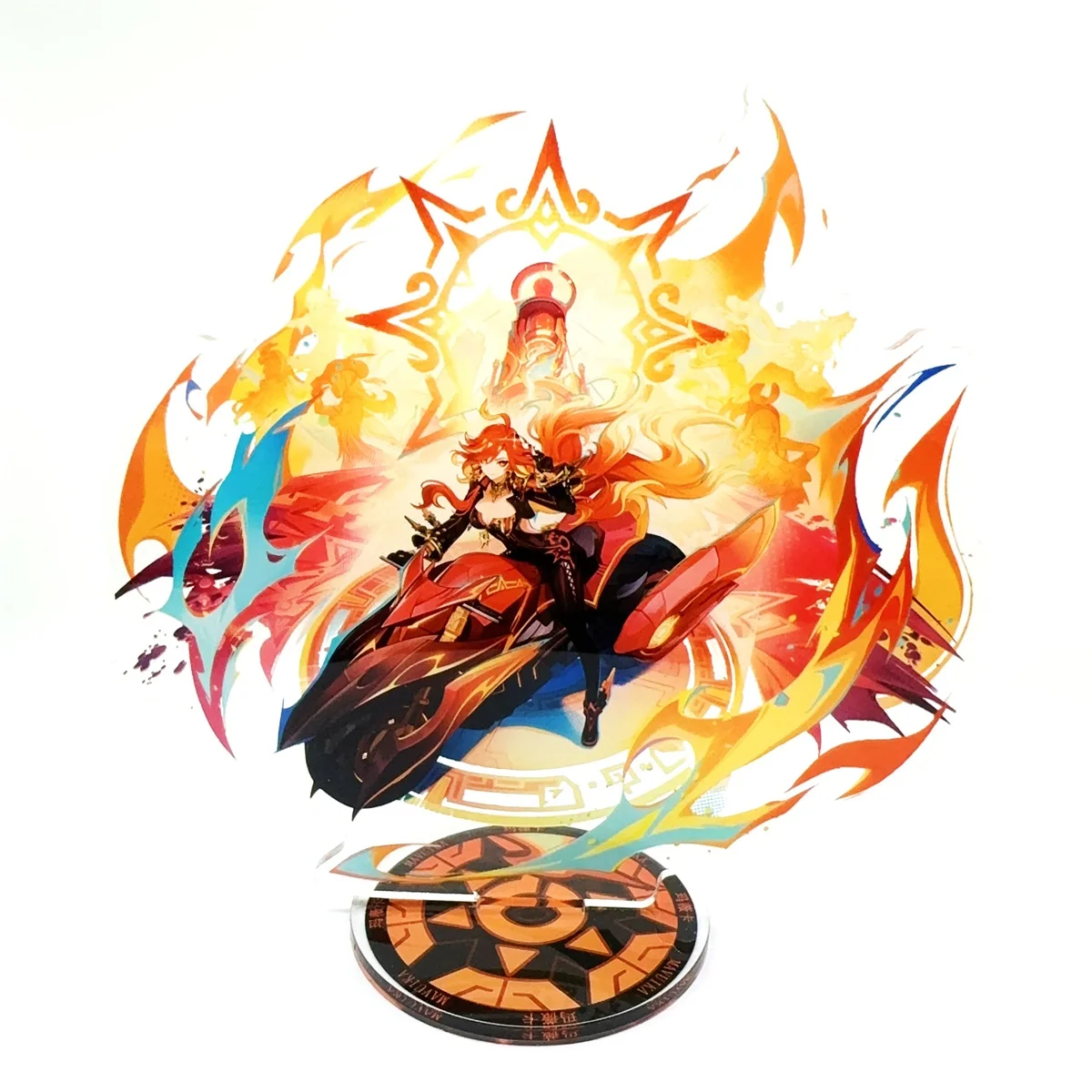 Genshin lmpact 애니메이션 피규어 아크릴 스탠드 Varesa Mavuika Kinich Wanderer 모델 플레이트 1pc 데스크 장식 스탠딩 사인 게임 팬 선물