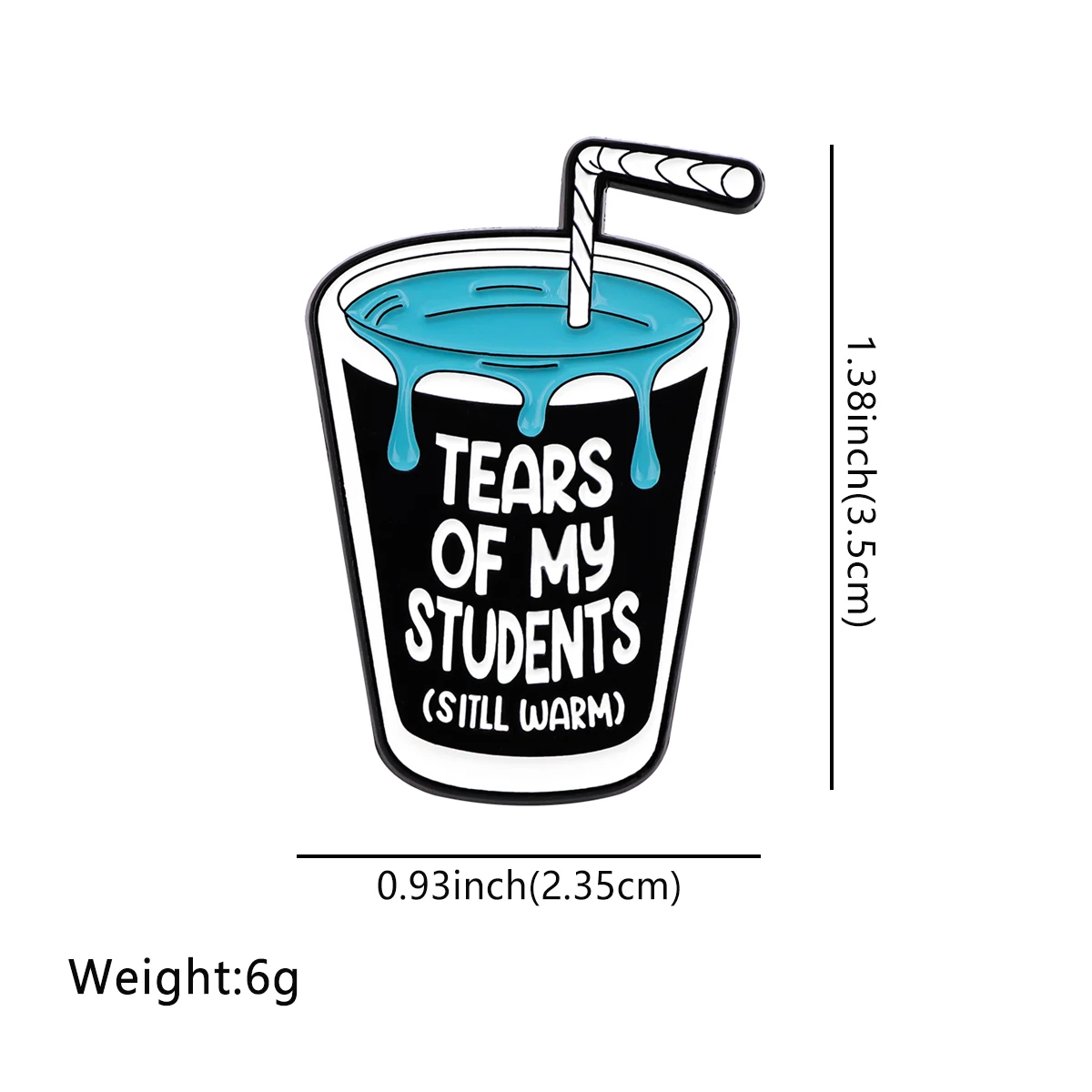 학생 눈물 에나멜 핀 브로치 소나무 옷깃 핀 배지 배낭 의류 액세서리 재미 있은 보석 교사 학생 선물