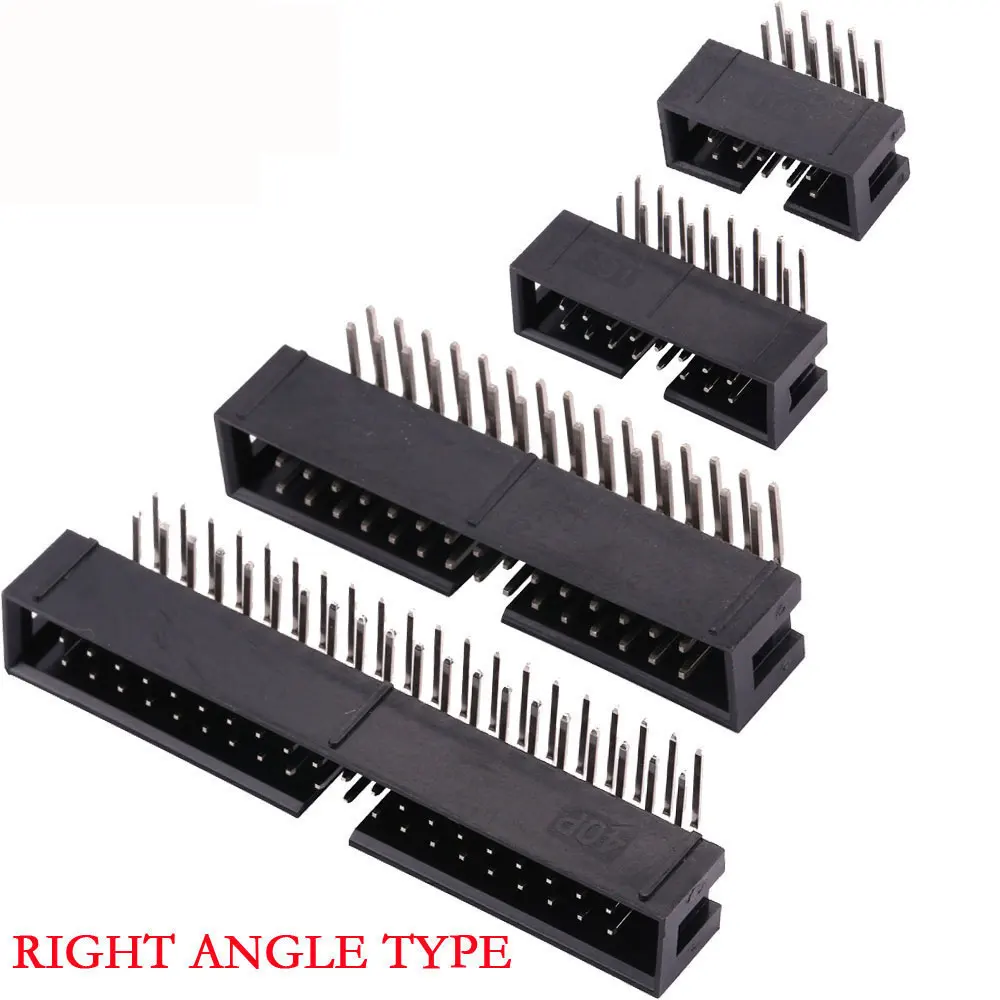 FC 암 IDC 소켓 커넥터 리본, 2.54mm 피치, 6, 8, 10, 12, 14, 16, 18, 20, 24, 26, 30, 34, 40, 50, 60, 64 핀 케이블 DC3 헤더 수 소켓