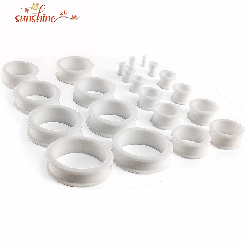 3-38mm 중공 의료용 실리콘 유연한 이중 플레어 육체 귀 터널 플러그 Phimosis 스트레치 링 게이지 확장기 들것 남자 title=3-38mm 중공 의료용 실리콘 유연한 이중 플레어 육체 귀 터널 플러그 Phimosis 스트레치 링 게이지 확장기 들것 남자 