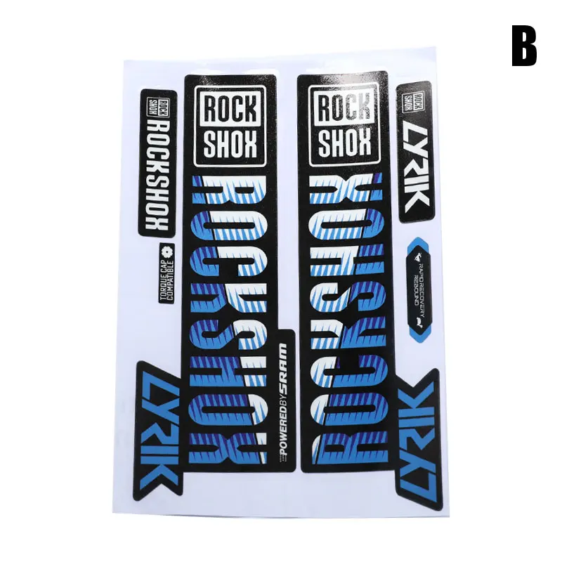 전면 포크 스티커, 산악 자전거 자전거 전면 충격 흡수, 색상 변경, 방수 스티커