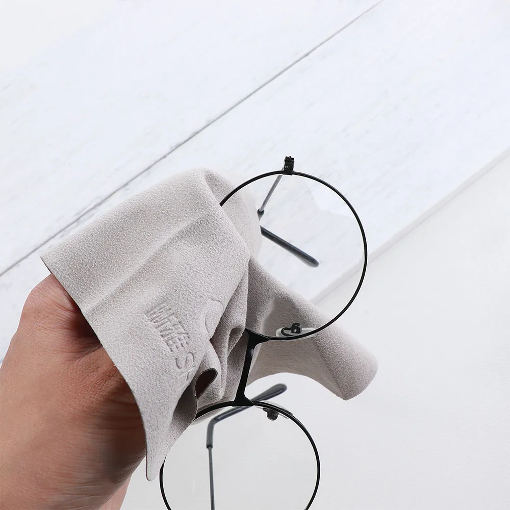 스웨이드 안경, 렌즈 휴대폰 화면 청소, 마이크로 화이버 안경 청소 천, 고품질 닦기, 세트당 10 개