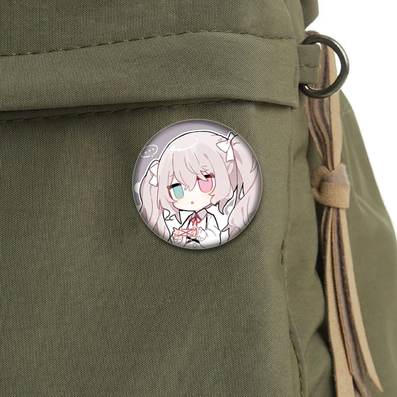 프로젝트 애니메이션 브로치 귀여운 만화 미쿠 루카 ‌   Saki Akito Kamishiro Rui 배지 자켓 청바지 옷깃 핀 선물 액세서리
