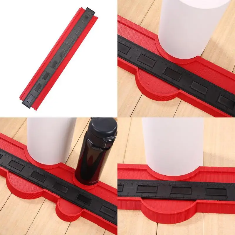 프로파일 복제 게이지 모양 게이지 복사기 플라스틱 윤곽 복사 복사기 목공 도구 용 매직 측정 도구