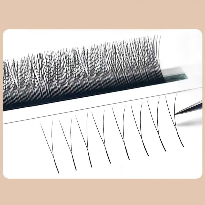 MARIA 2D Y 모양 속눈썹 핸드 프리미엄 2D 속눈썹 부드러운 빛 자연 속눈썹 연장 용품 메이크업 메쉬 네트 크로스 래쉬