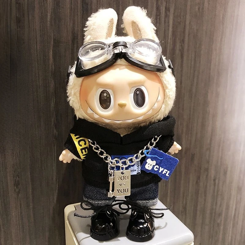 17cm 귀여운 미니 Labubu 옷 플러시 까마귀 아이돌 인형 점프 슈트 의류 팬 작업복 한국 Kpop Exo 용 인형 액세서리 없음 title=17cm 귀여운 미니 Labubu 옷 플러시 까마귀 아이돌 인형 점프 슈트 의류 팬 작업복 한국 Kpop Exo 용 인형 액세서리 없음