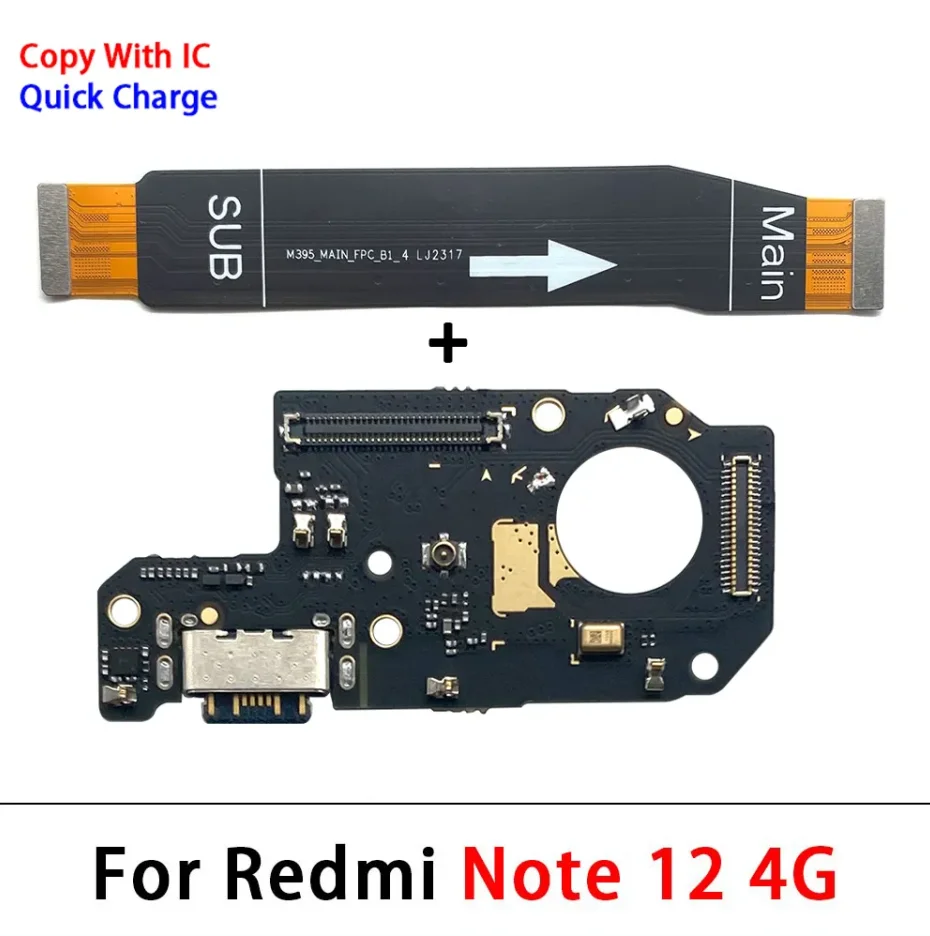 Xiaomi Redmi Note 7 8 8T 9 9S 10 10S 12 Pro 4G 5G Dock 커넥터 마이크로 USB 충전기 충전 포트 메인 보드 메인 플렉스 케이블