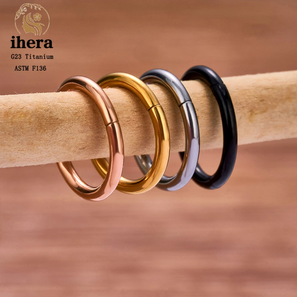 10/50PCS 여성을위한 G23 티타늄 코 링 피어싱 쥬얼리 라운드 귀걸이 후프 16/18/20G 귀 Tragus 연골 헬릭스 바디 쥬얼리