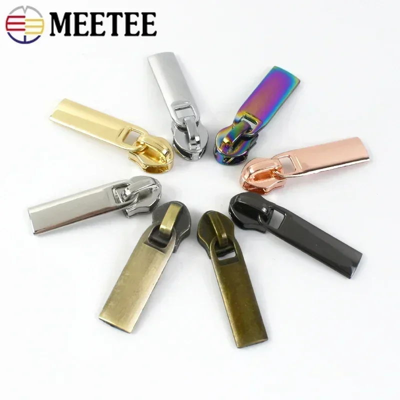 미티 10/20/50개 3 #   5 #   나일론 지퍼 테이프 가방 의류 자켓 지퍼 풀러 헤드 수리 키트에 대한 지퍼 슬라이더 DIY 재봉 액세서리