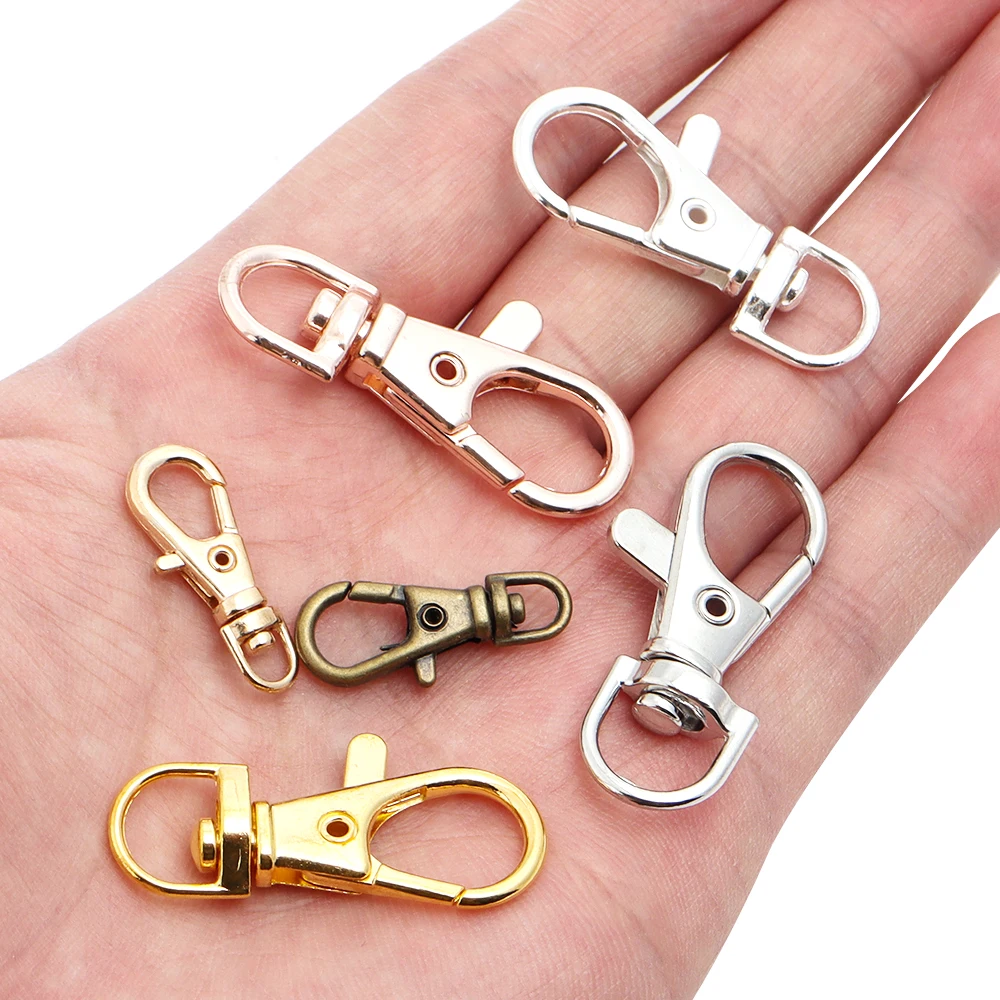 10pcs 분할 키 링 회전 커넥터 쥬얼리에 대 한 Carabiner 찾기 골드 실버 도금 랍스터 걸쇠 후크 DIY 키 체인 만들기 title=10pcs 분할 키 링 회전 커넥터 쥬얼리에 대 한 Carabiner 찾기 골드 실버 도금 랍스터 걸쇠 후크 DIY 키 체인 만들기 