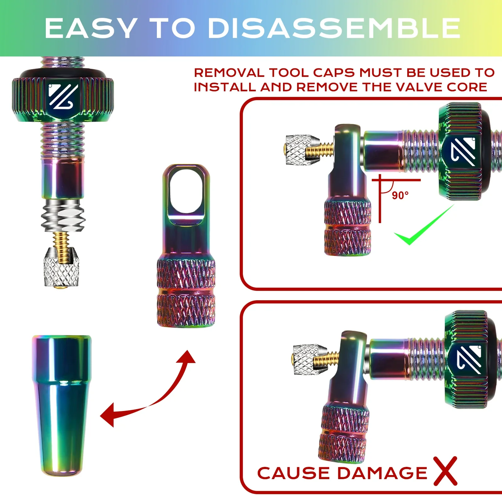 BUCKLOS 자전거 튜브리스 밸브 40MM 44MM 55MM 60MM 도로 산악 자전거 Presta 밸브 고품질 타이어 젖꼭지 MTB 액세서리