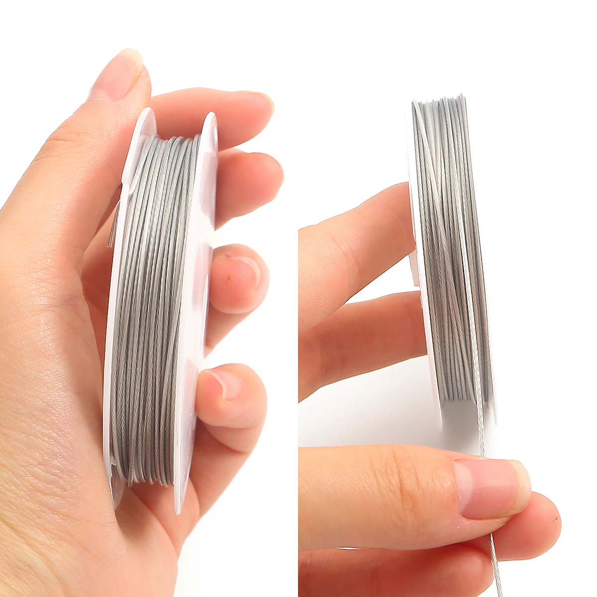 강력한 스테인리스 스틸 라인 와이어 비딩 코드, 스트링 공예 베일링 조각 와이어, 쥬얼리 제작 DIY 수공예품, 0.3-1mm