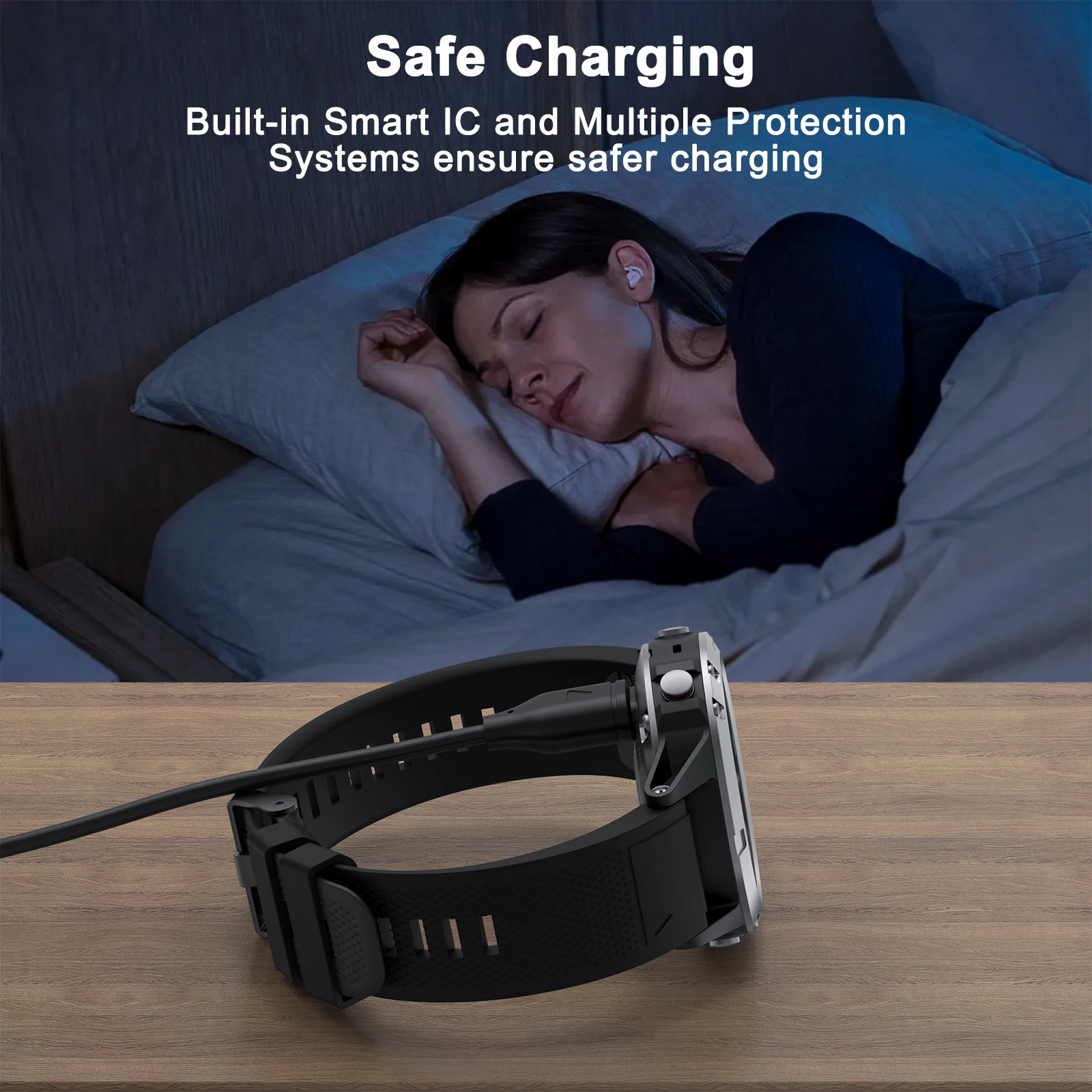 Garmin Venu2/VenuSq2/3/3S Fenix ​​5/6/7 Vivoactive4/4S/3 Forerunner 965/266용 고속 충전 코드용 C형 시계 충전기 케이블