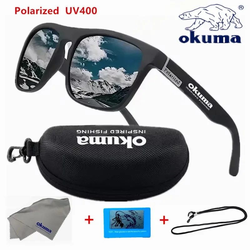 Okuma 남녀공용 편광 선글라스, UV400, 야외 사냥, 낚시, 자전거 운전, 옵션 박스 title=Okuma 남녀공용 편광 선글라스, UV400, 야외 사냥, 낚시, 자전거 운전, 옵션 박스 