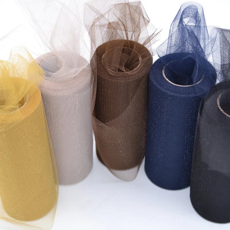 25 yards/lot 6 inch 조직 tulle 롤 웨딩 장식 투투 스풀 공예 생일 파티 베이비 샤워 웨딩 장식 용품