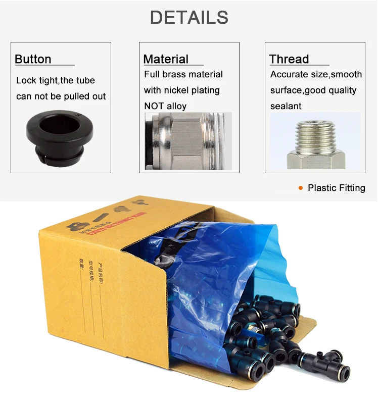 공압 공기 커넥터 피팅 PC/PCF/PB/PKB/PH/PL/PLF/PX/SL 4mm 6mm 8/10mm 나사 1/8 1/4 3/8 1/2 검정색 플라스틱 호스 피팅