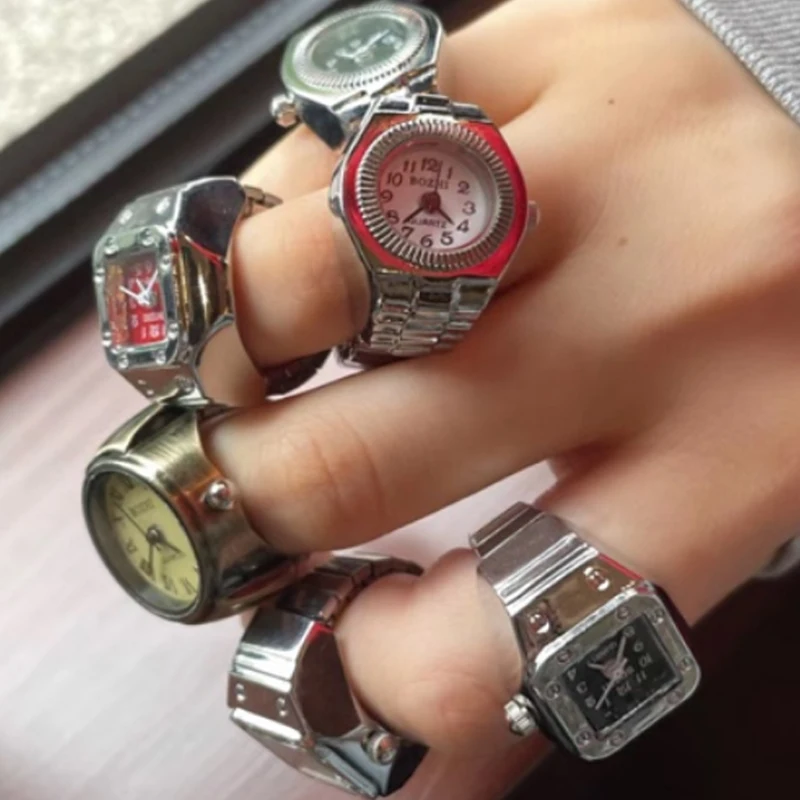 미니 빈티지 펑크 손가락 시계 반지 탄성 스트랩 합금 시계 커플 반지 보석 시계 레트로 로마 석영 여성 남성 시계 title=미니 빈티지 펑크 손가락 시계 반지 탄성 스트랩 합금 시계 커플 반지 보석 시계 레트로 로마 석영 여성 남성 시계
