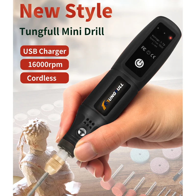미니 무선 전기 드릴, 충전식 연마기, USB 조각 도구, Dremel 도구, 무선 드릴 회전 도구