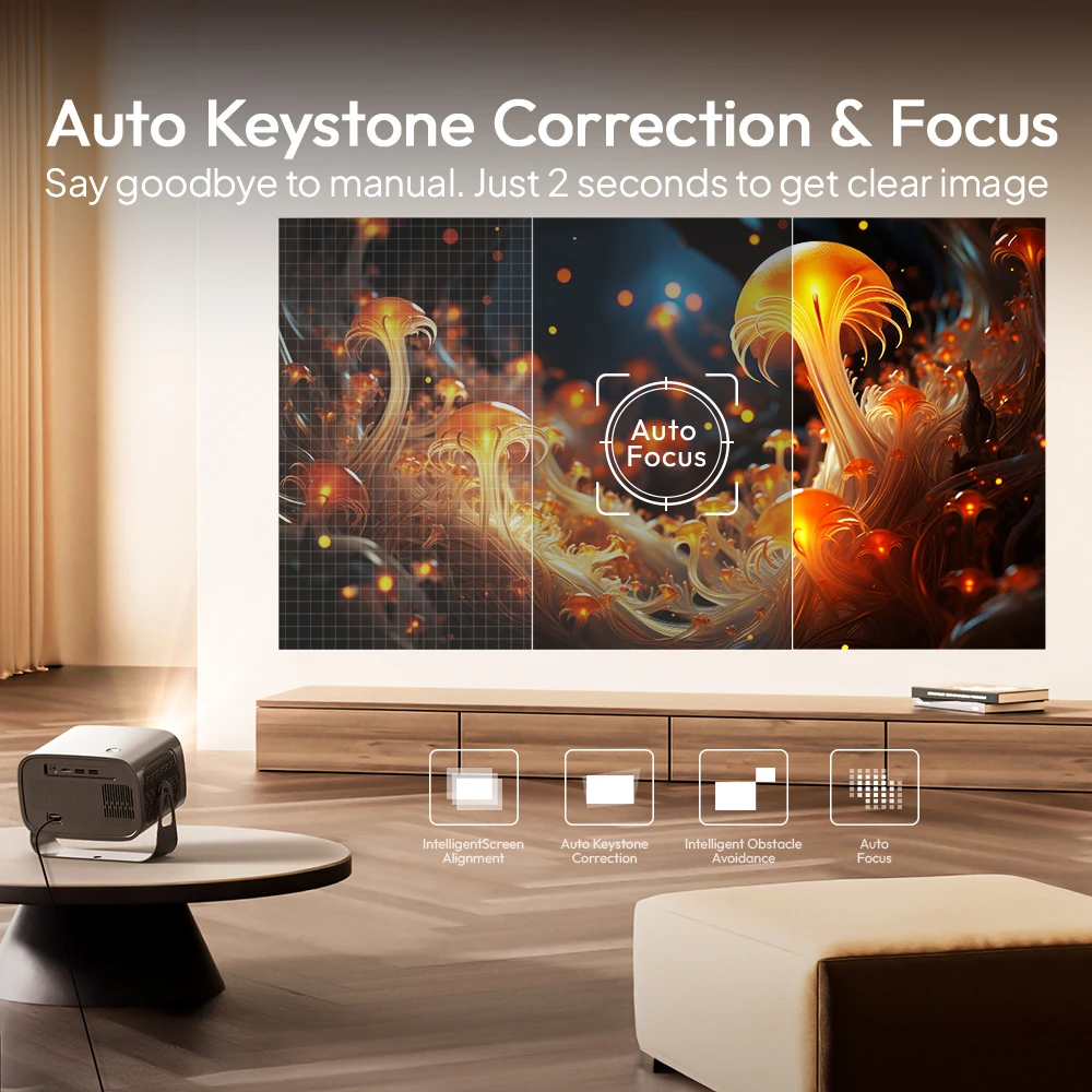 VEVSHAO A12 프로젝터 미니 휴대용 LED 비디오 안드로이드 11.0 WIFI 6 미러 스마트 폰 1080P 4K 비디오 홈 시네마 프로젝터