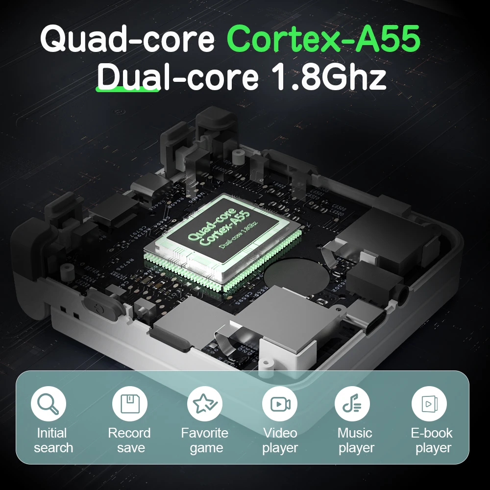 MIYOO Flip V2 휴대용 게임 콘솔 3.5