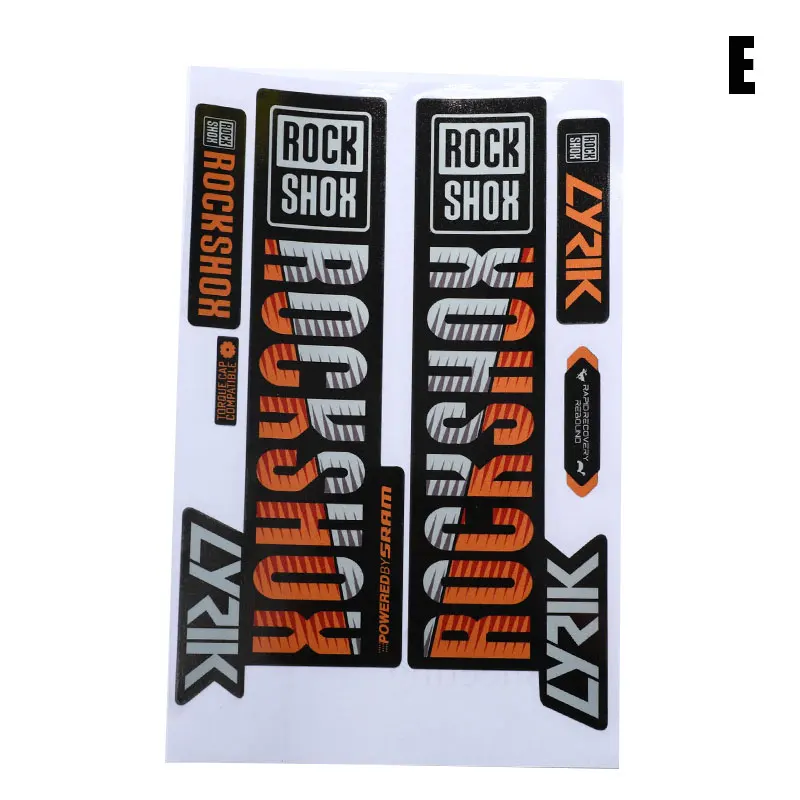 전면 포크 스티커, 산악 자전거 자전거 전면 충격 흡수, 색상 변경, 방수 스티커