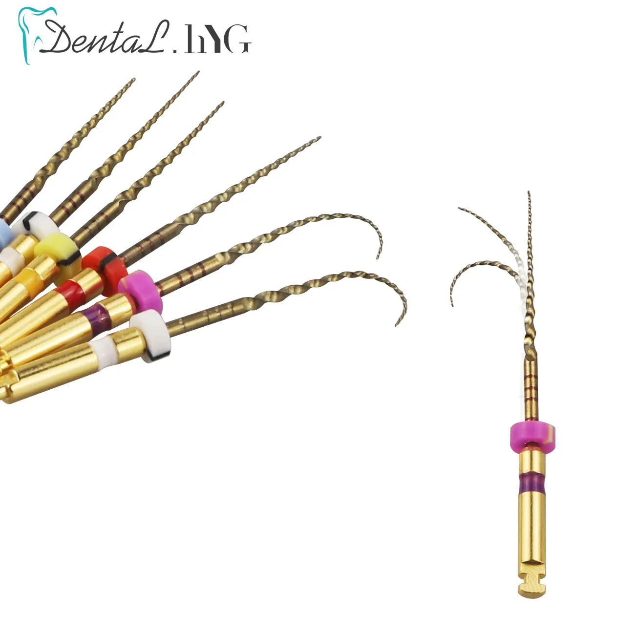 치과 SX-F3 골드 파일 Nitinol 로터리 범용 엔진 Endodontic Anti-Fatigue Constant Needle 치과 근관 재료