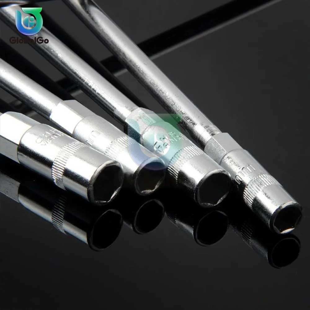 T 자형 수공구 육각 소켓 렌치 7mm 8mm 9mm 10mm 12mm 13mm 15mm 17mm 미터법 T 핸들 렌치 확장 T-소켓 렌치