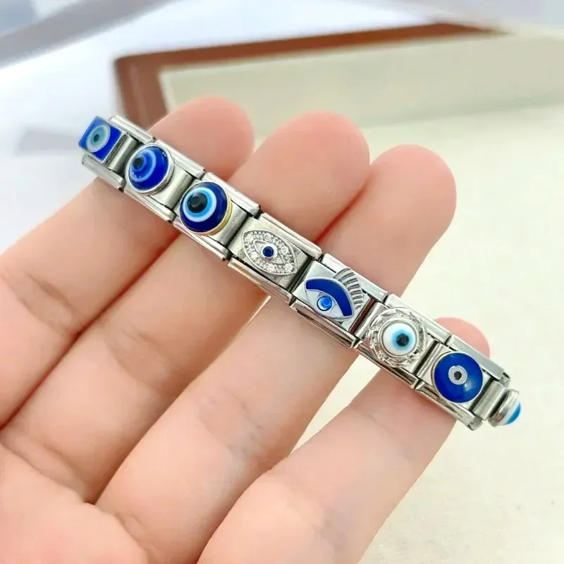 새로운 패션 오리지널 만화 동물 DIY 링크 핏 9mm 이탈리아 매력 탄성 모듈식 팔찌, 스테인레스 스틸 쥬얼리 선물