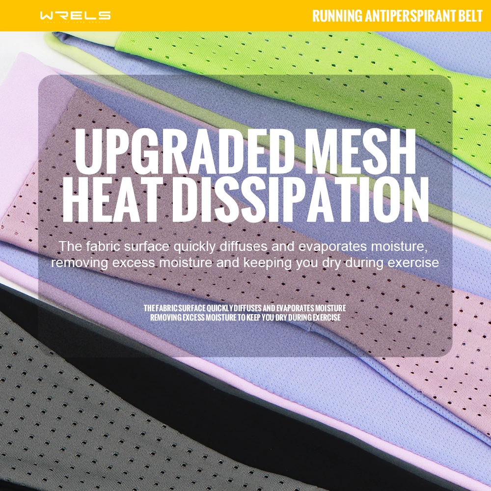 WRELS 머리띠 땀 붕대 스포츠 머리 헤어 밴드 운동 테니스 피트니스 조깅 농구 러닝 여성 남성 스웨트 밴드