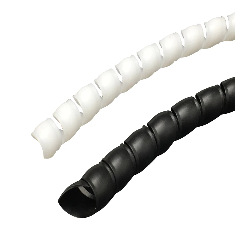 1/5/10 미터 8mm-40mm 와이어 보호기 케이블 슬리브 커버 튜브 라인 주최자 파이프 보호 유연한 나선형 랩 권선 케이블