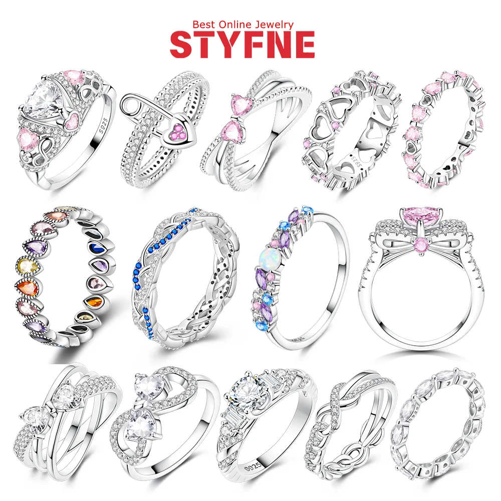 2025 발렌타인 데이 실버, 블랙 & 핑크 하트 반짝이 지르콘 반지, 패션 반지, 여성용 선물, DIY 파인 주얼리, S925 title=2025 발렌타인 데이 실버, 블랙 & 핑크 하트 반짝이 지르콘 반지, 패션 반지, 여성용 선물, DIY 파인 주얼리, S925