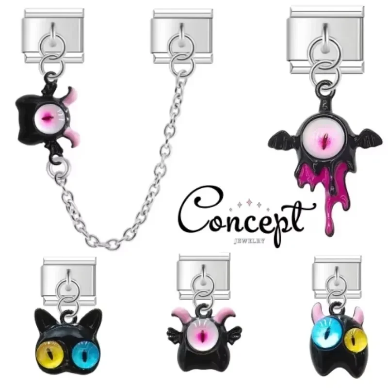 여성 패션 귀여운 작은 악마 이탈리아 매력 링크 맞는 9mm 모듈 형 별자리 팔찌 스테인레스 스틸 쥬얼리 title=여성 패션 귀여운 작은 악마 이탈리아 매력 링크 맞는 9mm 모듈 형 별자리 팔찌 스테인레스 스틸 쥬얼리