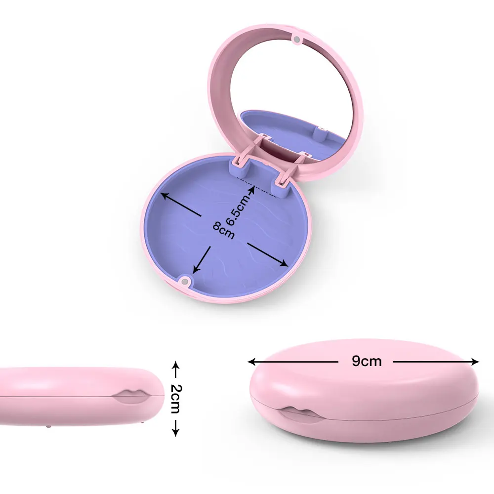 리테이너 박스 가짜 치아 틀니 보관 케이스 입 가드 정렬기 교정기 치열 교정 용기 구강 위생 용품 주최자