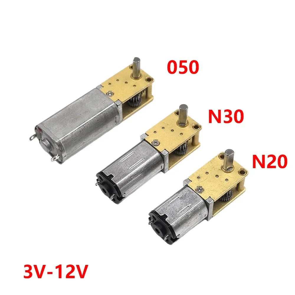 마이크로 050 N30 N20 웜기어 모터 DC3V-12V 6V 9V 4-762rpm 저속 모든 금속 기어 박스 엔진 직각 출력 샤프트 title=마이크로 050 N30 N20 웜기어 모터 DC3V-12V 6V 9V 4-762rpm 저속 모든 금속 기어 박스 엔진 직각 출력 샤프트 