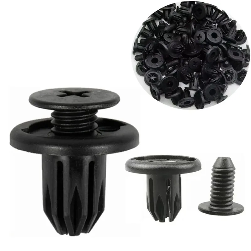 60Pcs 5mm 6mm 7mm 8mm 9mm 10mm 구멍 자동차 범퍼 리벳 패스너 혼다 닛산 도요타 현대에 대한 자동 펜더 트림 패널 나사 클립