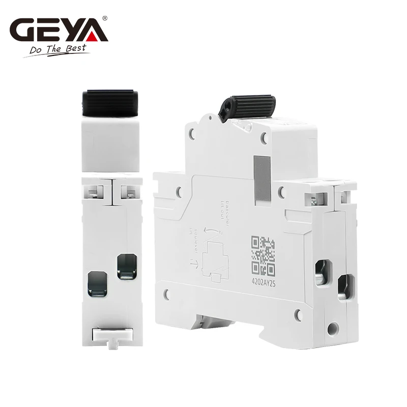 GEYA GYM9N 1P+N MCB 6A 10A 16A 20A 25A 32A 40A 220V AC 회로 차단기 6KA C 곡선 B 곡선