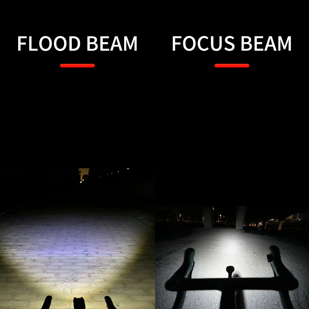 TOWILD DL1200S/DL1700 자전거 라이트 컷오프 라인 포함 Beam1900LM 충전식 자전거 프론트 라이트 보조베터리 Mtb 사이클링 헤드라이트