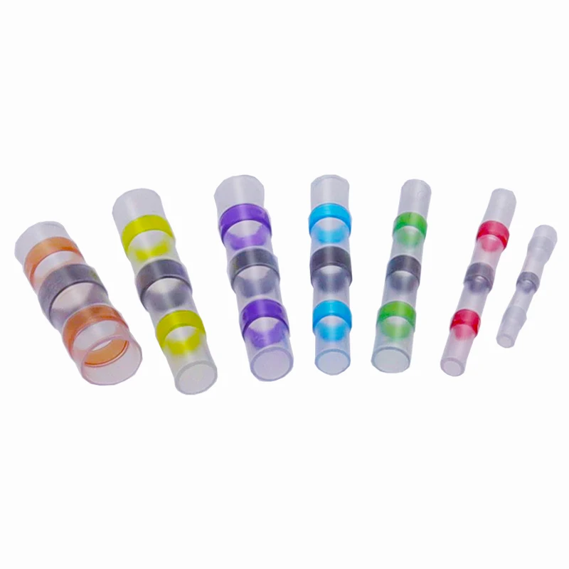 솔더 도장 와이어 커넥터, 3:1 열 수축 절연 전선 단자, 버트 스플라이스 방수, 5 개, 10 개, 20 개, 30 개, 50 개