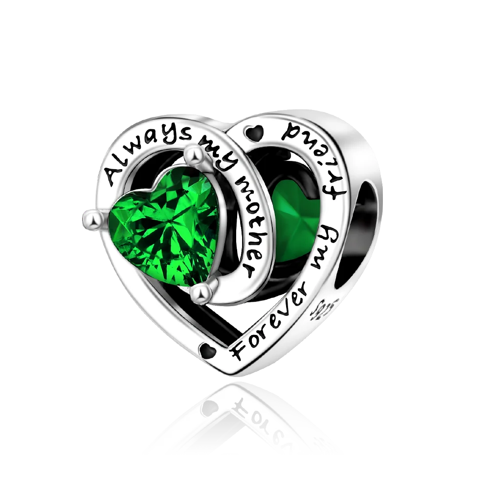 925 스털링 실버 그린 시리즈 꽃 나무 애플 펜던트 DIY 파인 비즈 맞는 원래 매력 팔찌 여성 쥬얼리 Diy