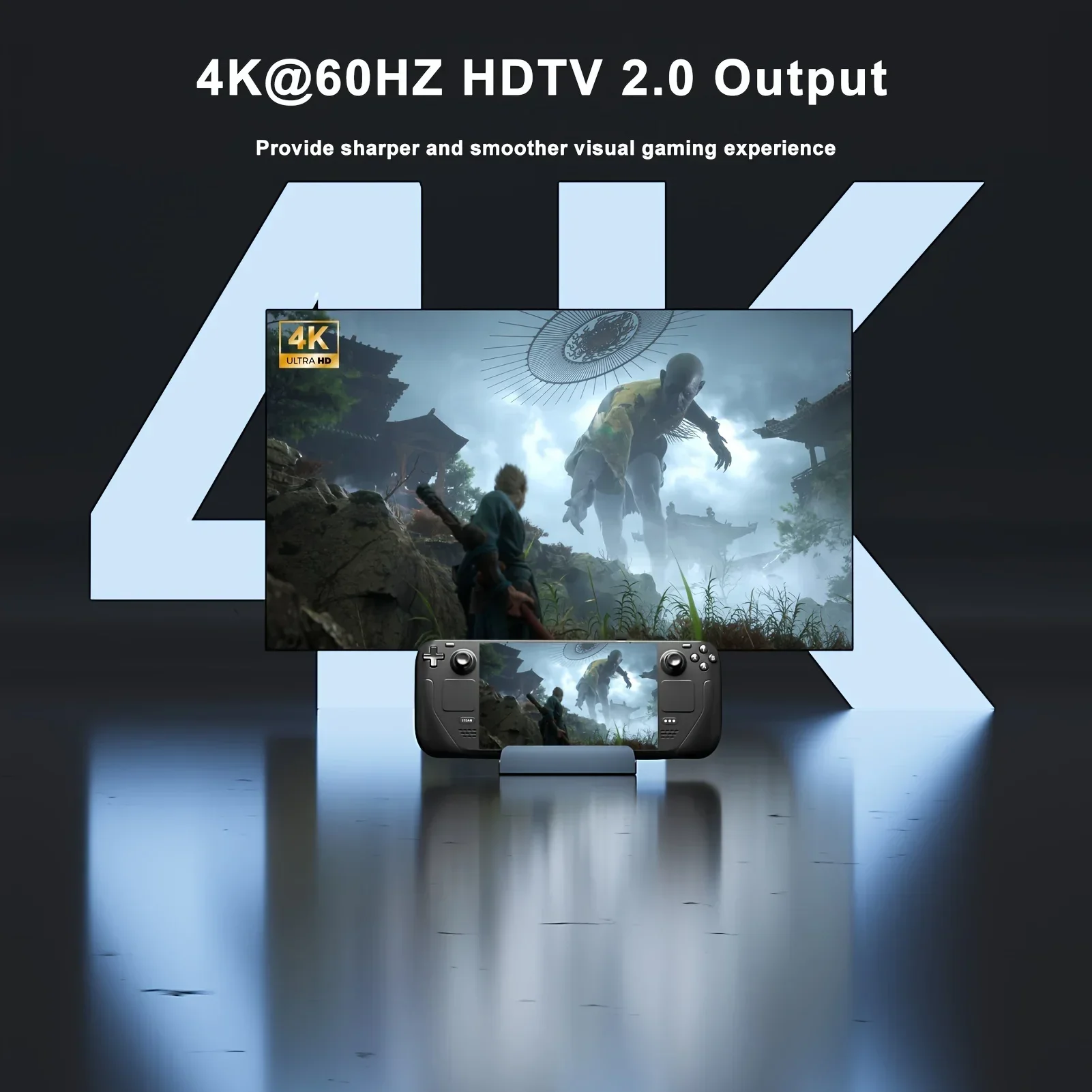 스팀덱 도크 6 in 1 스팀덱 Rog Ally 도킹 스테이션 스탠드 3개 USB 3.0 HDTV 4K@60Hz 기가비트 이더넷 PD 100W 허브