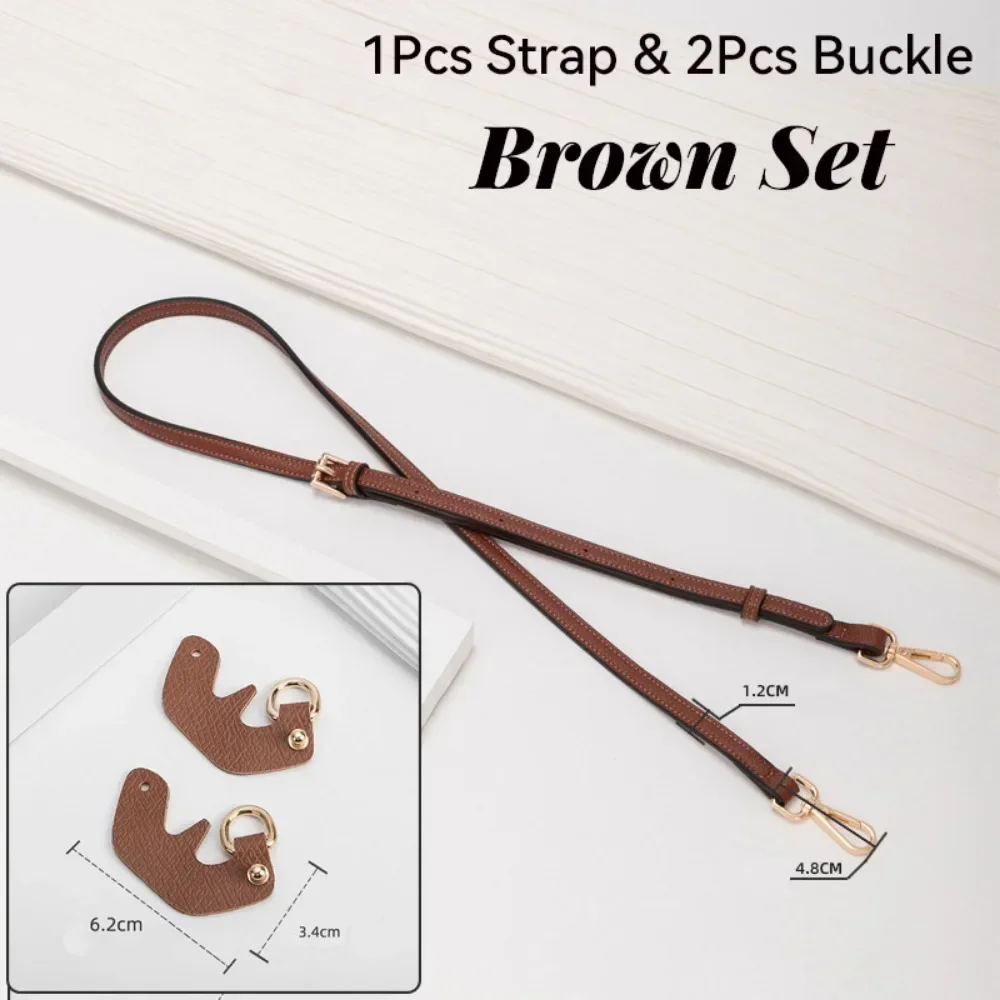 Longchamp 미니 펀치 프리 정품 가죽 숄더 스트랩 세트 변환 크로스 바디 스트랩 가방 액세서리에 대한 1 세트 가방 스트랩