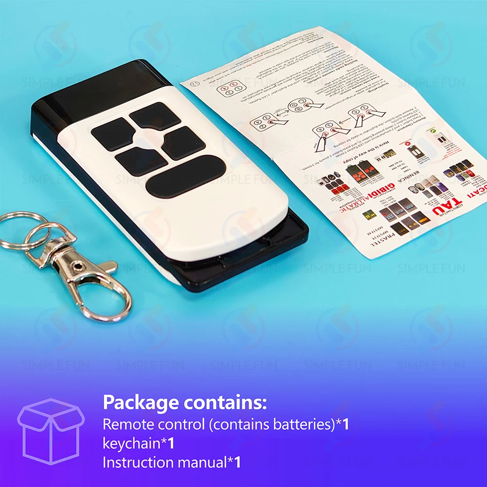 433Mhz 330Mhz 868Mhz 복사 원격 제어 12 채널 Nice Came Doorhan 300~915Mhz 복사기 차고 문 오프너 복제 송신기