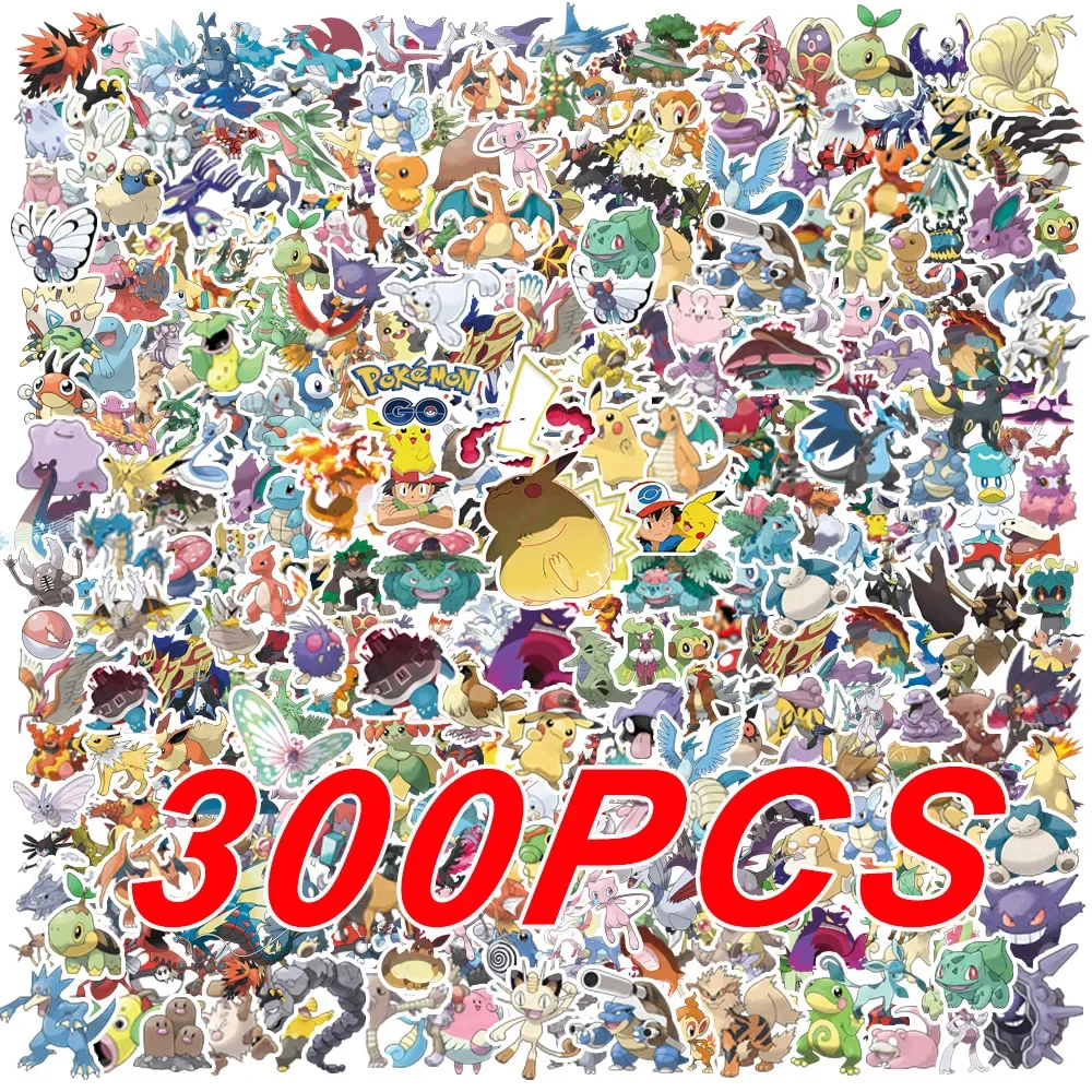 103/300Pcs 포켓몬 귀여운 피카추 스티커 Charizard 앨범 Pokédex DIY 노트북 자동차 수하물 Kawaii 방수 애니메이션 스티커 장난감 title=103/300Pcs 포켓몬 귀여운 피카추 스티커 Charizard 앨범 Pokédex DIY 노트북 자동차 수하물 Kawaii 방수 애니메이션 스티커 장난감