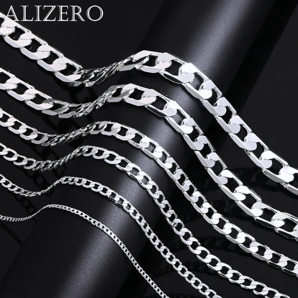 남자 925 스털링 실버 목걸이 2/4/6/8/10/12MM 40-75cm 페이스 체인 목걸이 랍스터 걸쇠 남자 여자 약혼 보석 선물 title=남자 925 스털링 실버 목걸이 2/4/6/8/10/12MM 40-75cm 페이스 체인 목걸이 랍스터 걸쇠 남자 여자 약혼 보석 선물 